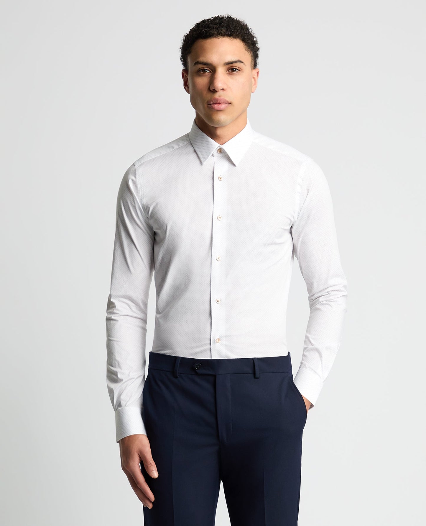 Slim Fit Cotton Stretch Shirt