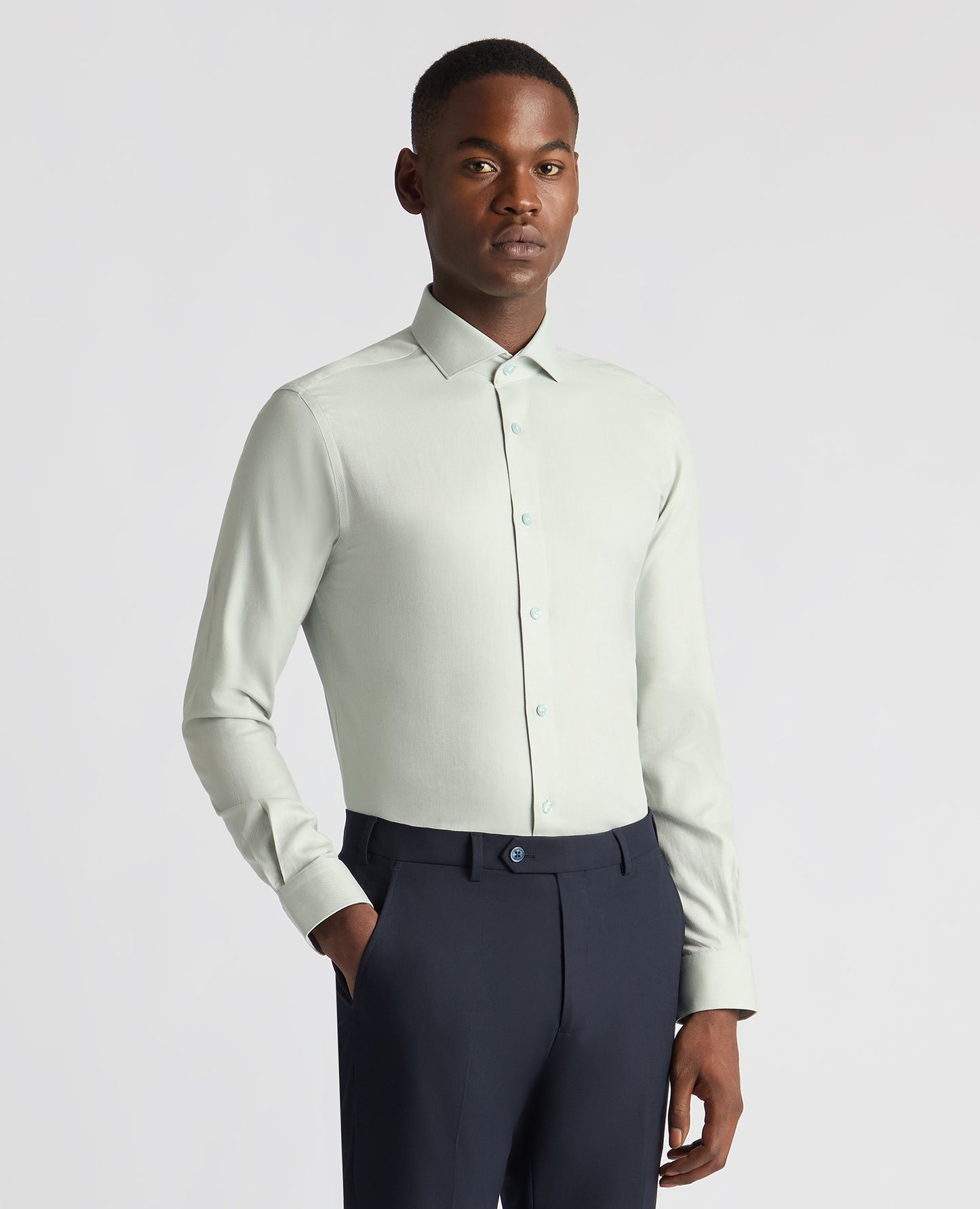 Slim Fit Cotton Twill Shirt