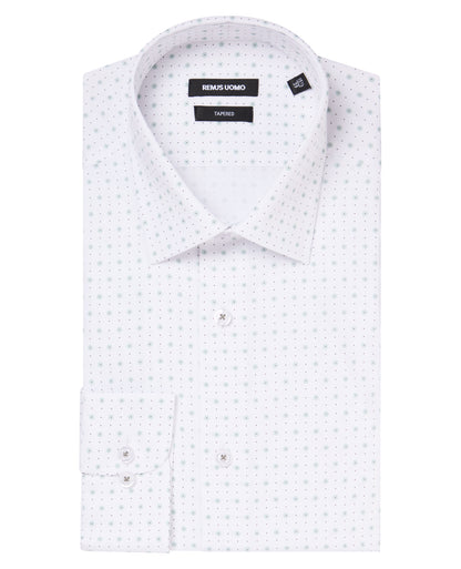 Tapered Fit Cotton Stretch Shirt