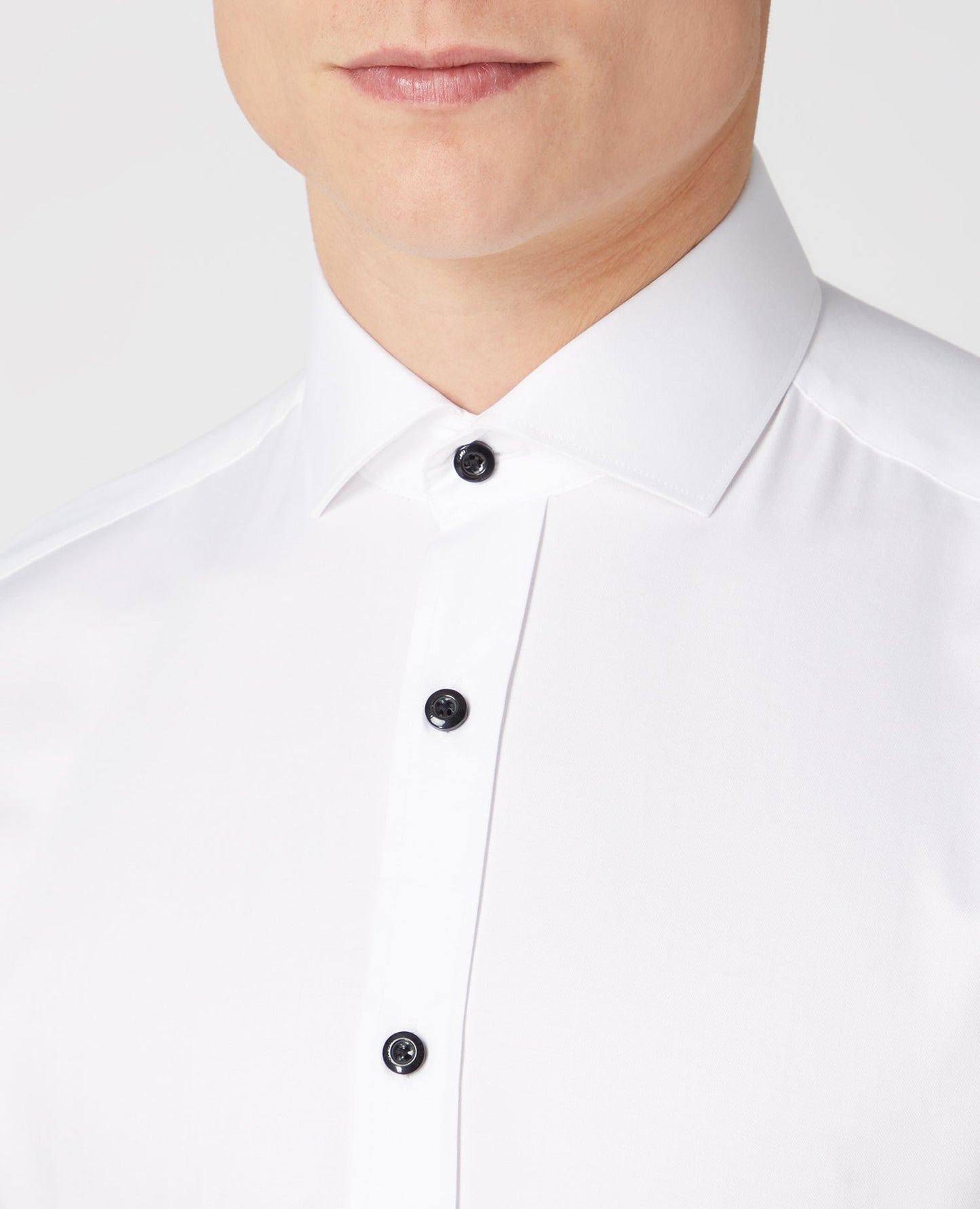 Tapered Fit Cotton Shirt