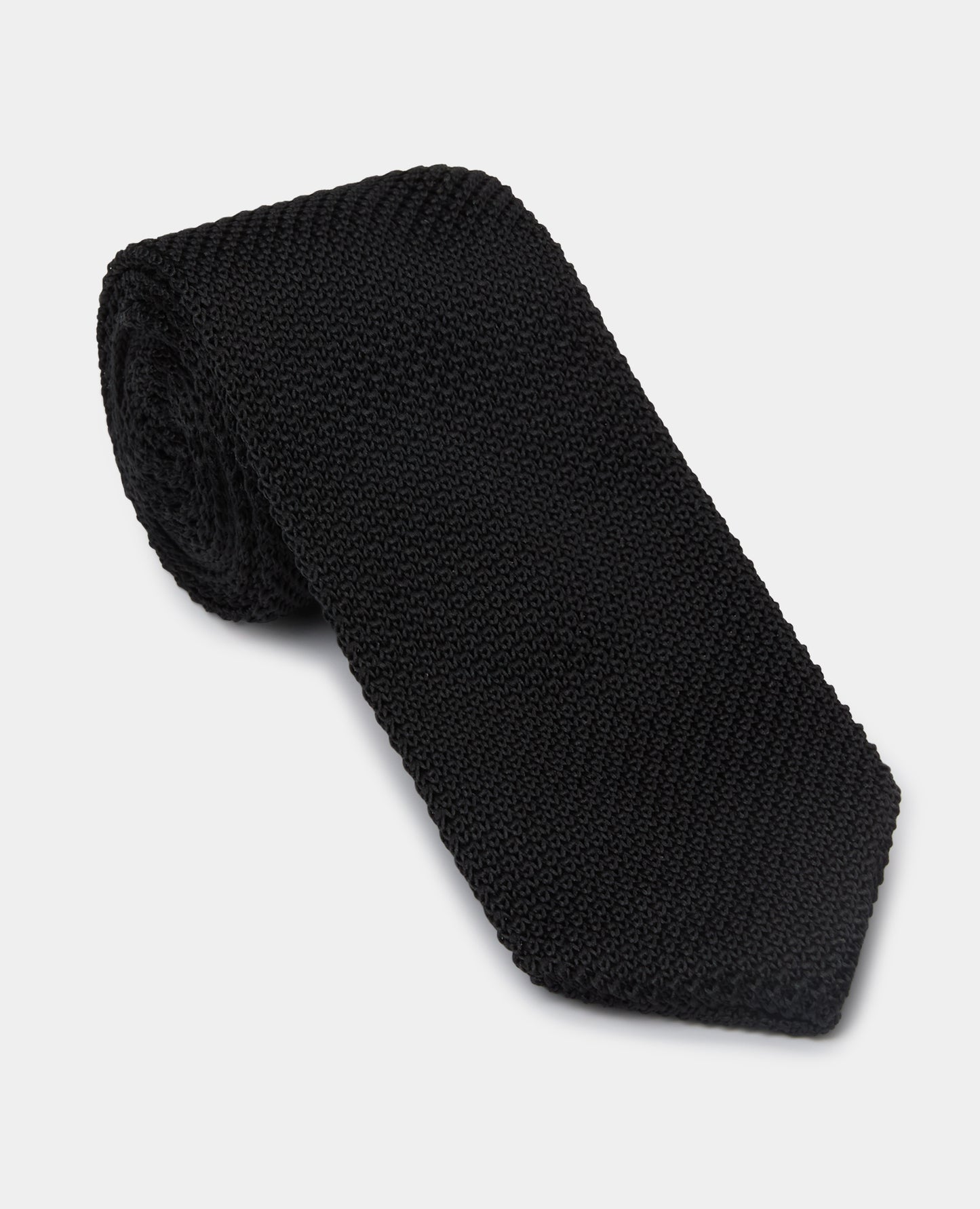 Plain Knitted Narrow Tie