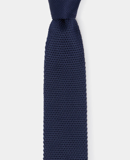 Plain Knitted Narrow Tie