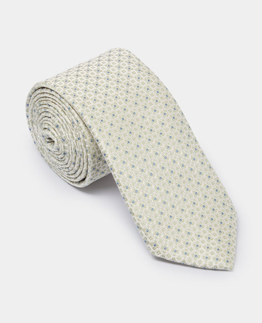 Geometric Floral Design Tie