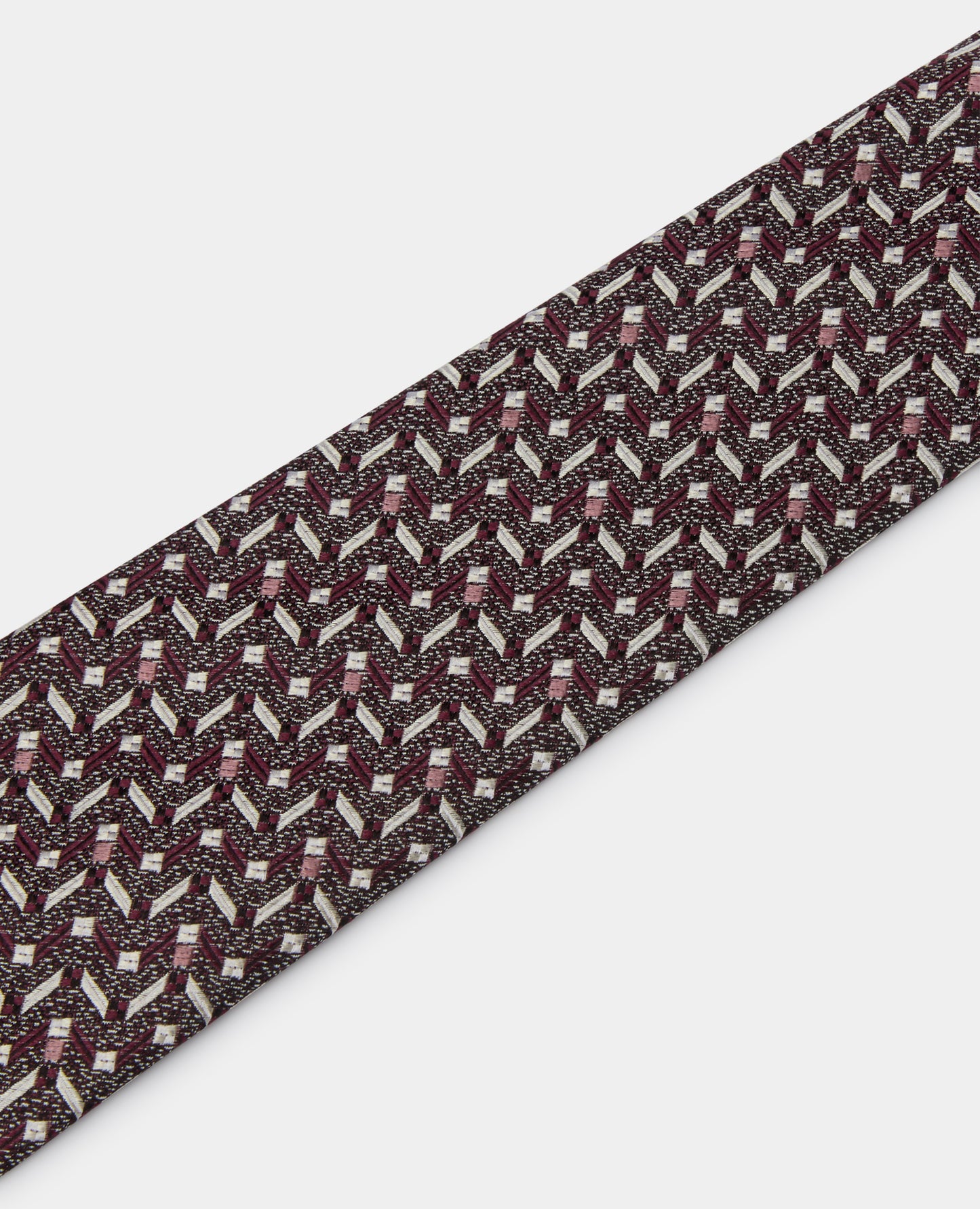 Silk Geometric Design Tie