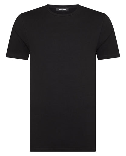 Tapered Fit Cotton-Stretch T-Shirt