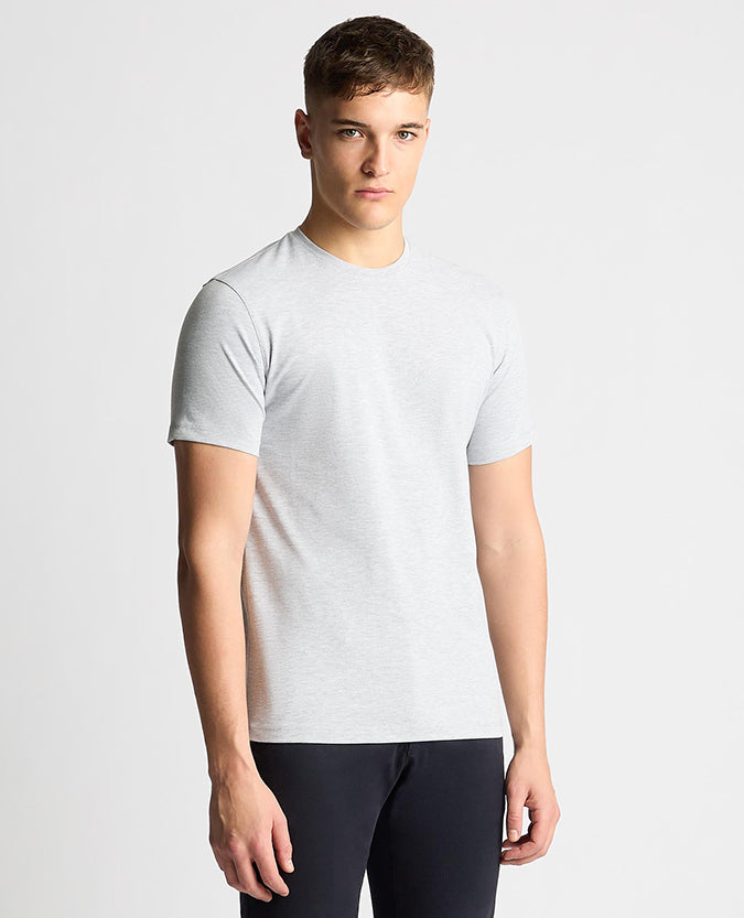 Tapered Fit Cotton-Stretch T-Shirt