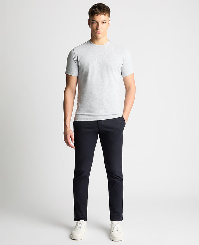 Tapered Fit Cotton-Stretch T-Shirt