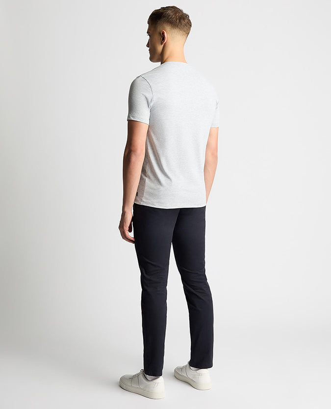 Tapered Fit Cotton-Stretch T-Shirt