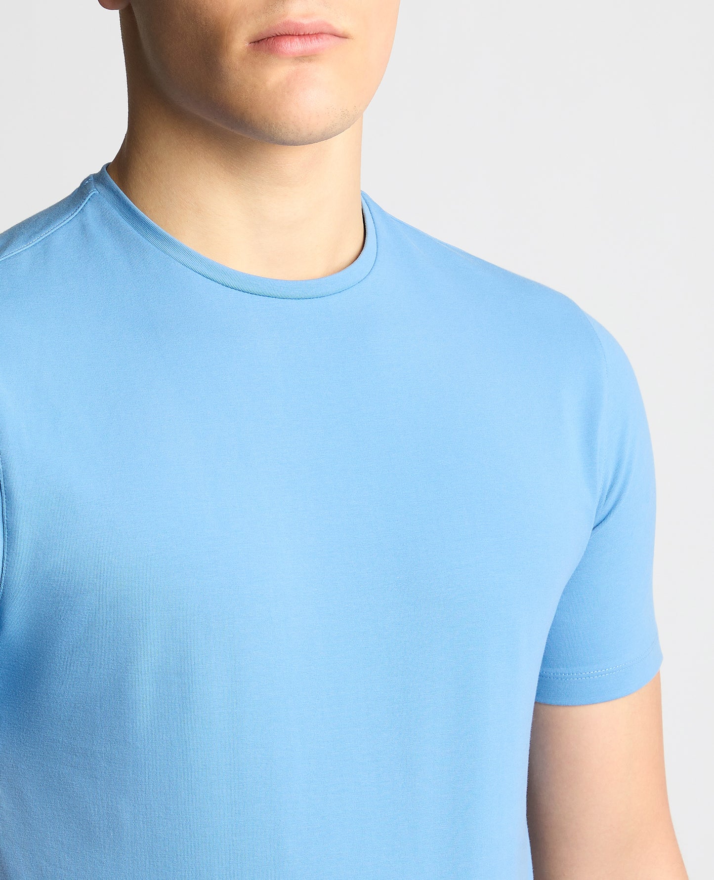 Tapered Fit Cotton-Stretch T-Shirt