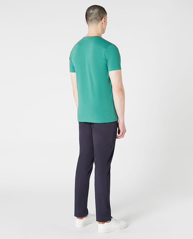 Tapered Fit Cotton-Stretch T-Shirt