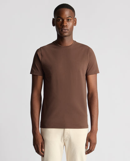 Tapered Fit Cotton-Stretch T-Shirt