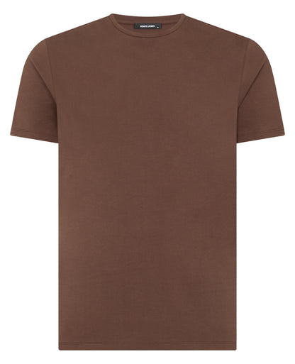 Tapered Fit Cotton-Stretch T-Shirt