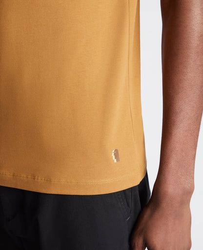 Tapered Fit Cotton-Stretch T-Shirt