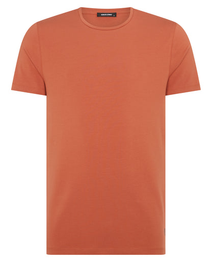 Tapered Fit Cotton-Stretch T-Shirt