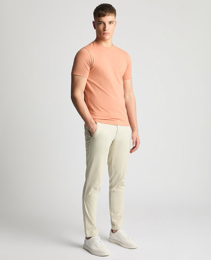 Tapered Fit Cotton-Stretch T-Shirt