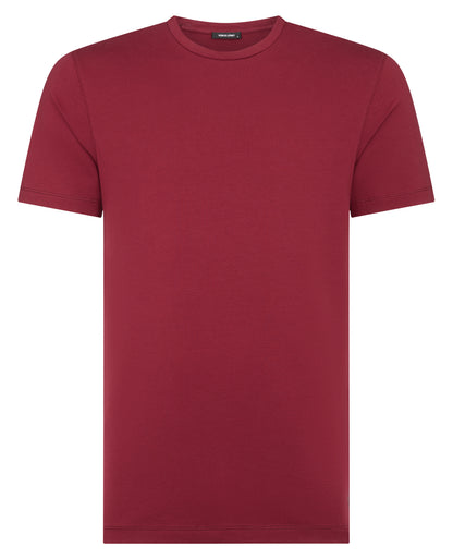 Tapered Fit Cotton-Stretch T-Shirt