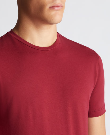 Tapered Fit Cotton-Stretch T-Shirt