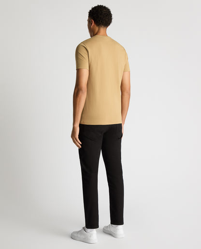 Tapered Fit Cotton-Stretch T-Shirt