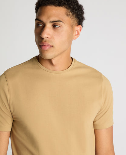 Tapered Fit Cotton-Stretch T-Shirt