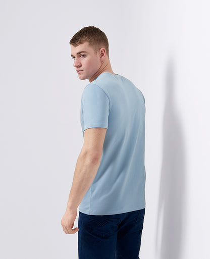 Tapered Fit Cotton-Stretch T-Shirt