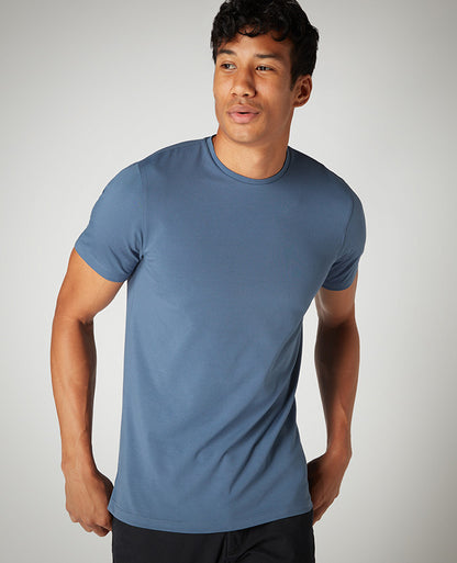 Tapered Fit Cotton-Stretch T-Shirt