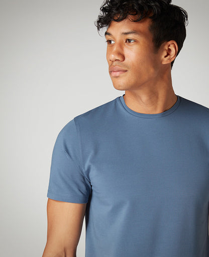 Tapered Fit Cotton-Stretch T-Shirt