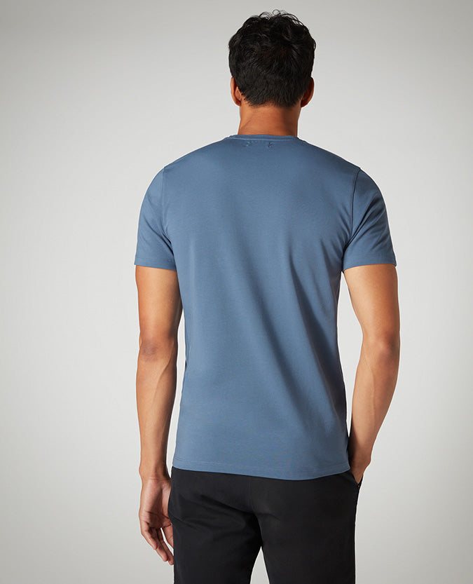 Tapered Fit Cotton-Stretch T-Shirt