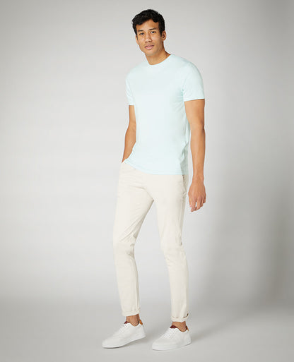 Tapered Fit Cotton-Stretch T-Shirt