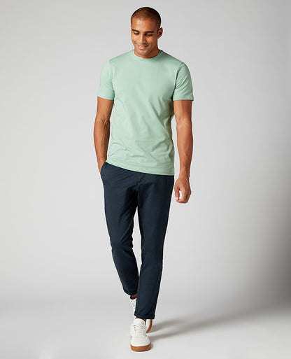 Tapered Fit Cotton-Stretch T-Shirt