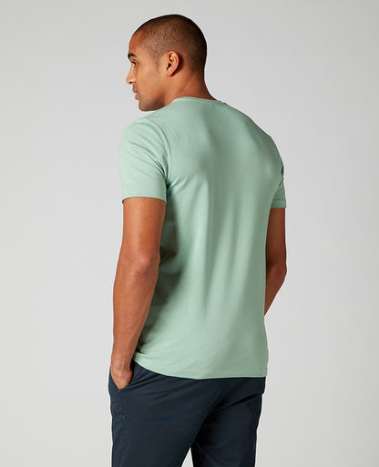 Tapered Fit Cotton-Stretch T-Shirt