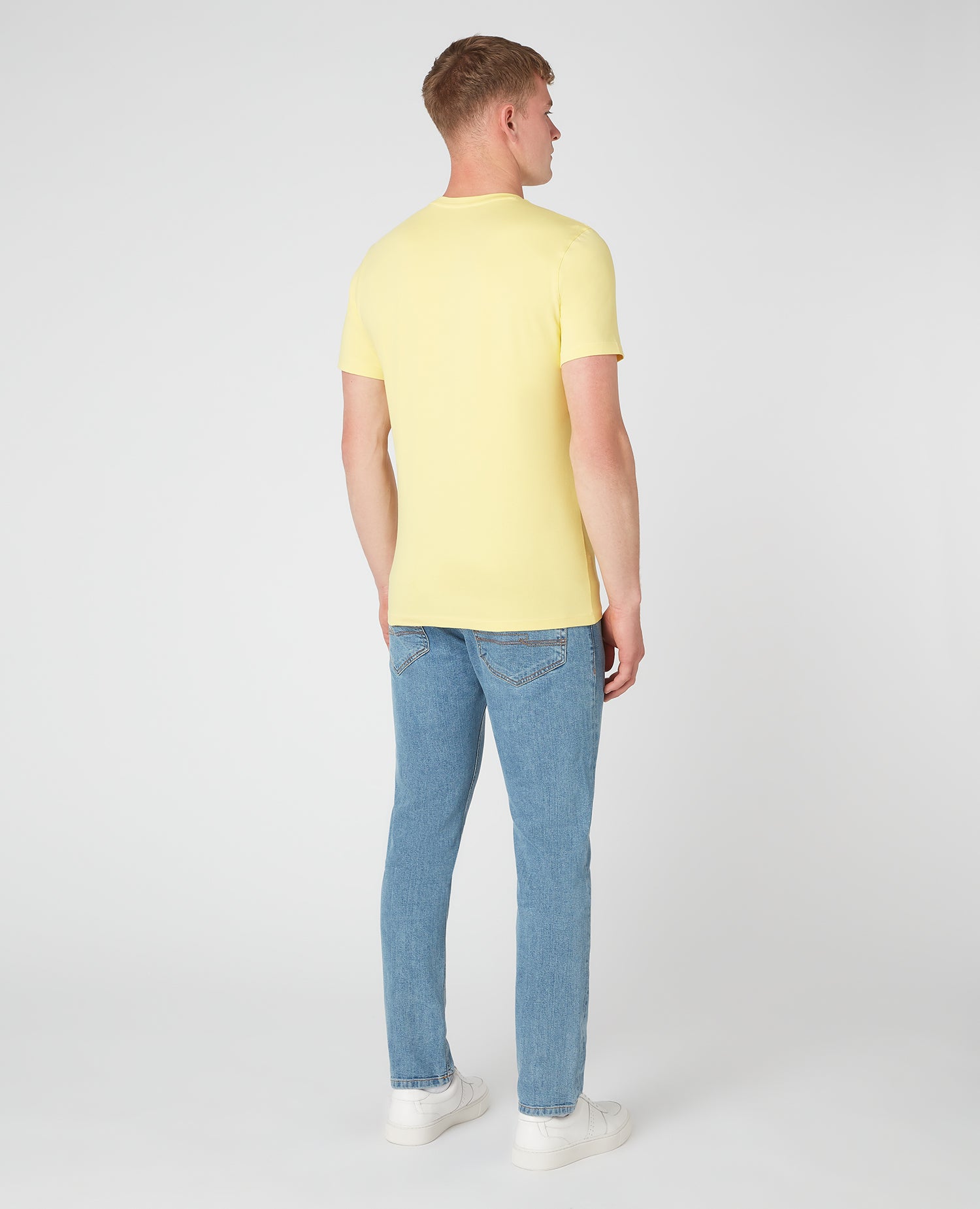 Tapered Fit Cotton-Stretch T-Shirt