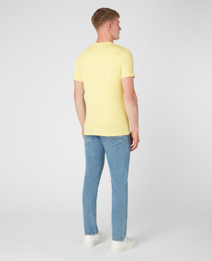 Tapered Fit Cotton-Stretch T-Shirt