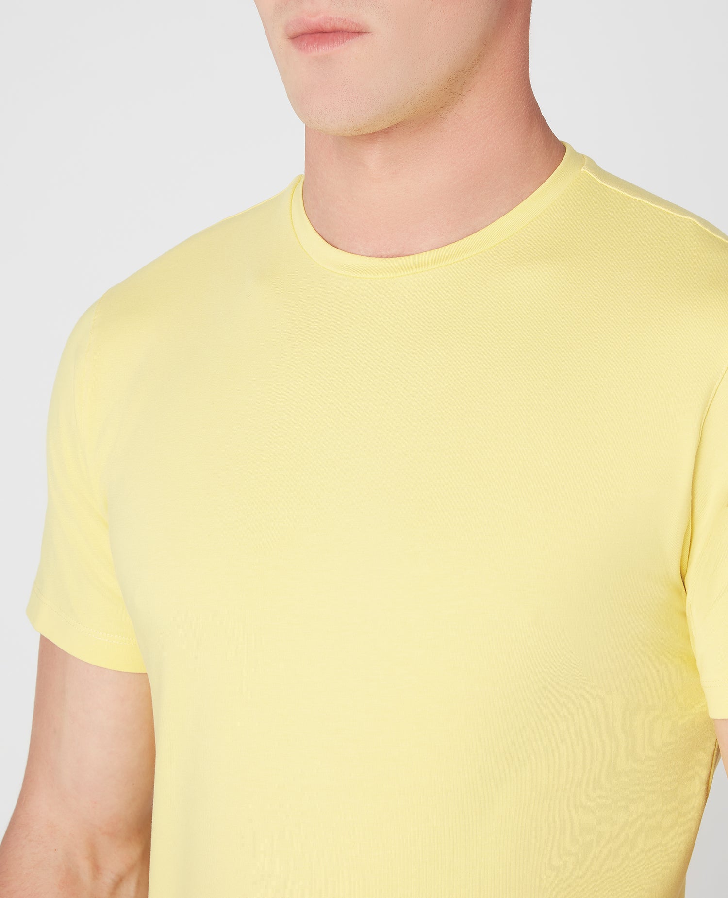 Tapered Fit Cotton-Stretch T-Shirt