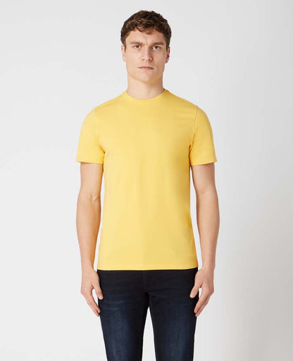 Tapered Fit Cotton-Stretch T-Shirt