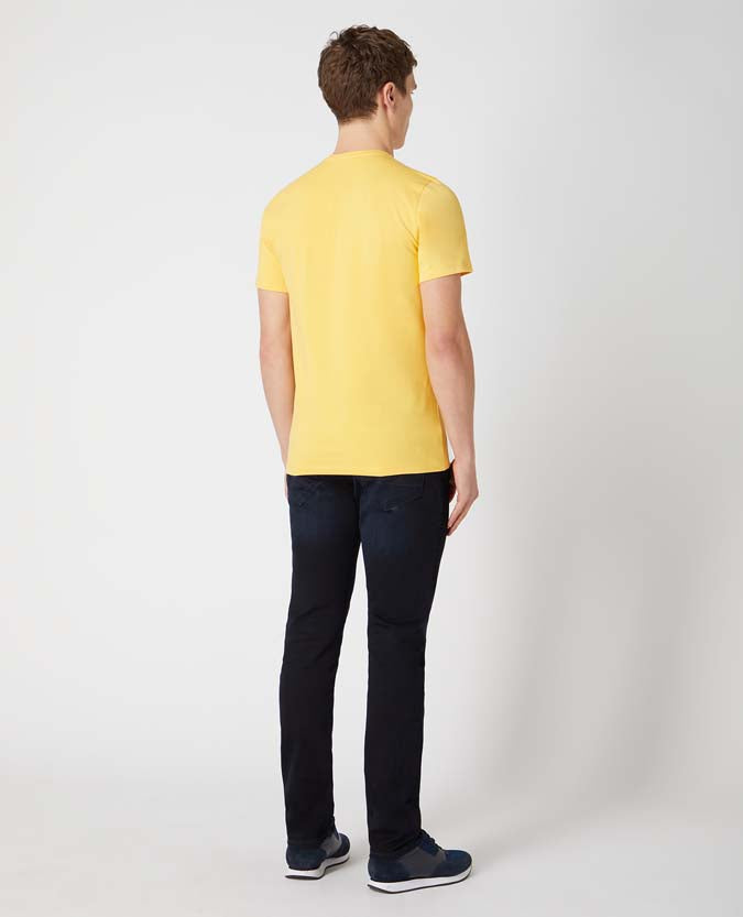 Tapered Fit Cotton-Stretch T-Shirt