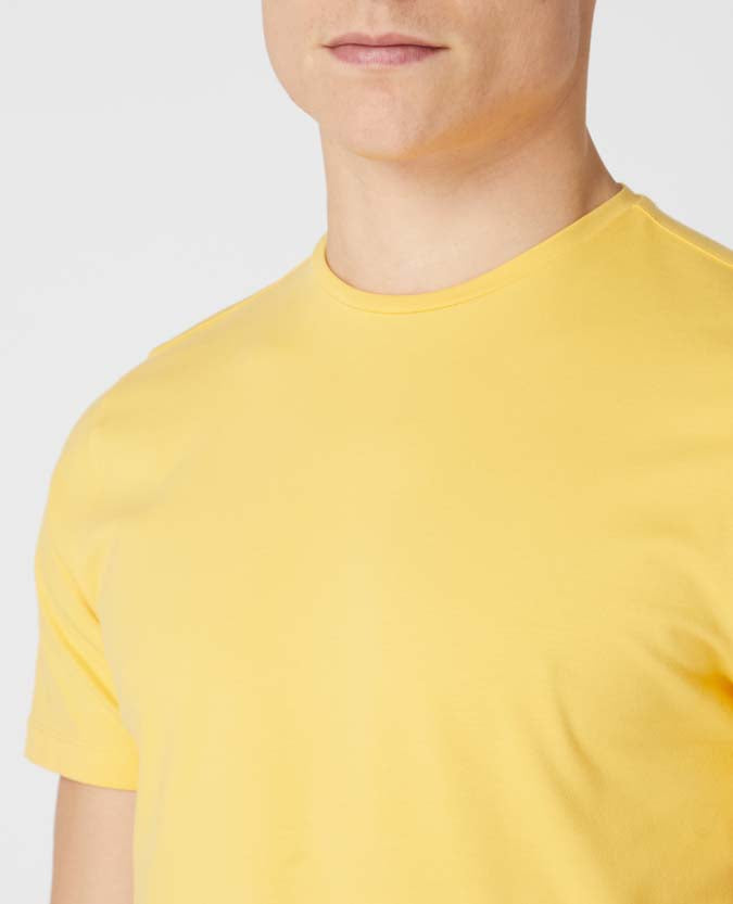 Tapered Fit Cotton-Stretch T-Shirt