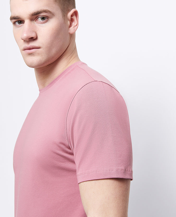 Tapered Fit Cotton-Stretch T-Shirt