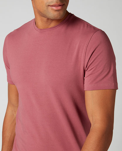 Tapered Fit Cotton-Stretch T-Shirt