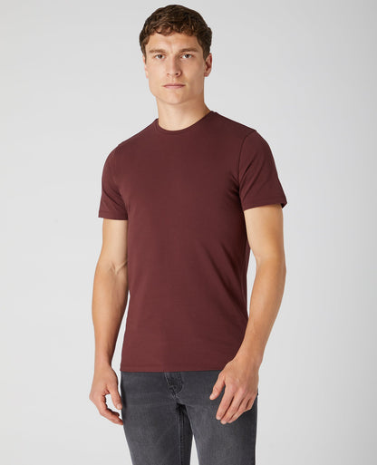 Tapered Fit Cotton-Stretch T-Shirt