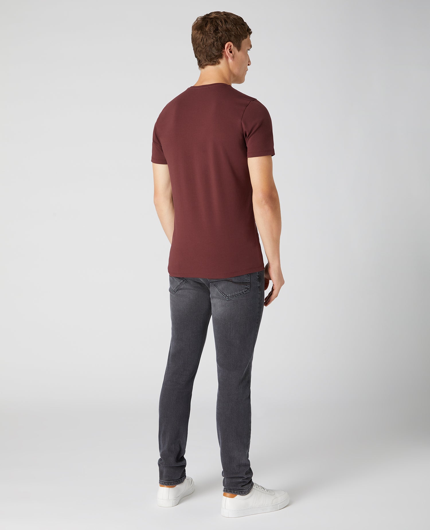 Tapered Fit Cotton-Stretch T-Shirt