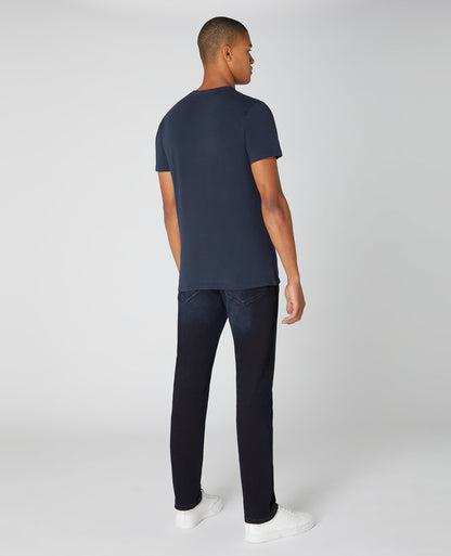 Tapered Fit Cotton-Stretch T-Shirt