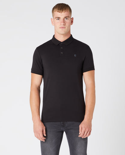 Tapered Fit Cotton-Stretch Polo Shirt