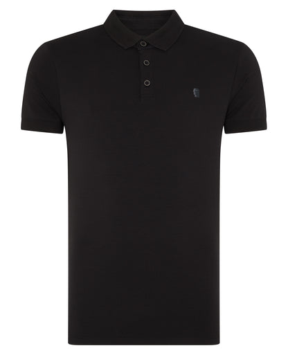 Tapered Fit Cotton-Stretch Polo Shirt