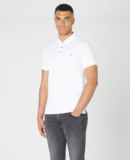 Tapered Fit Cotton-Stretch Polo Shirt