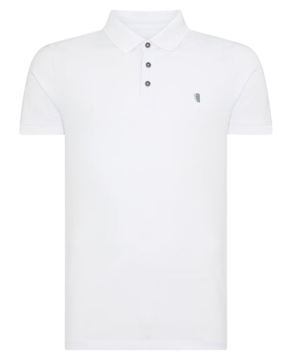 Tapered Fit Cotton-Stretch Polo Shirt