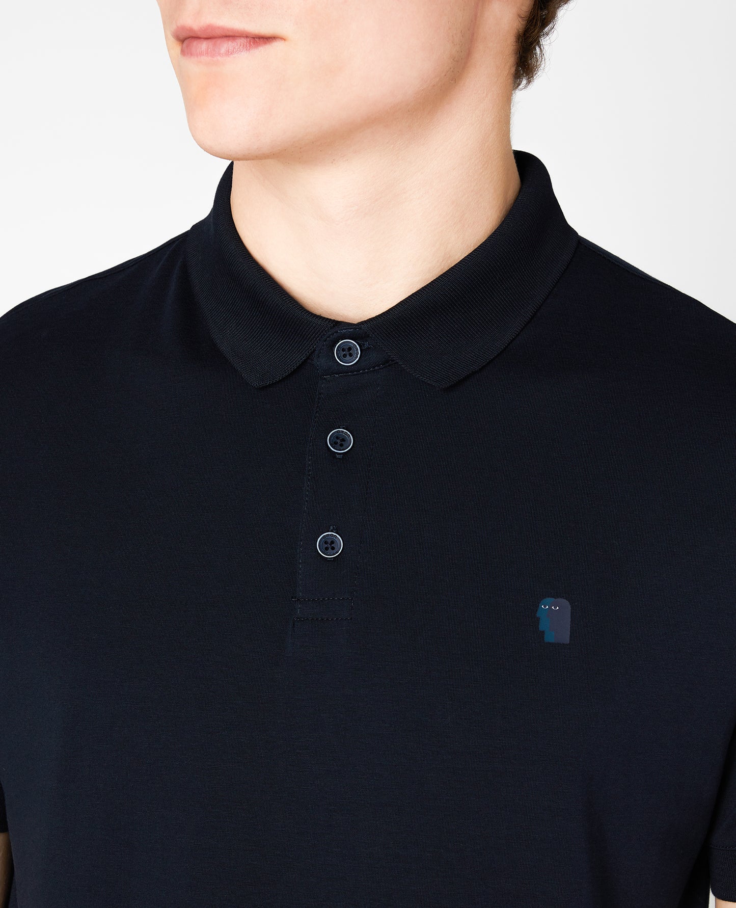 Tapered Fit Cotton-Stretch Polo Shirt