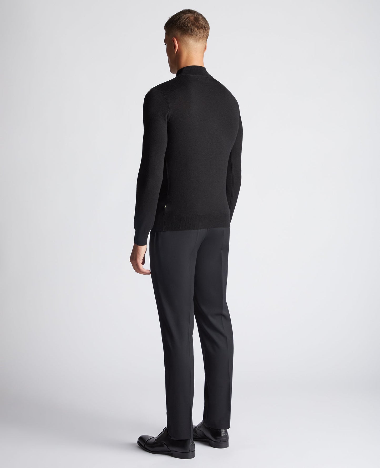 Slim Fit Merino Wool-Blend Turtle Neck