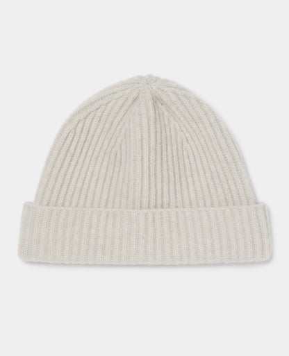 Rib-Knit Wool Rich Beanie