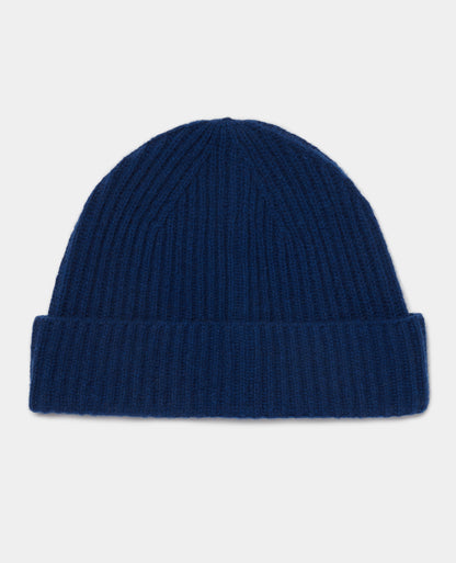 Rib-Knit Wool Rich Beanie