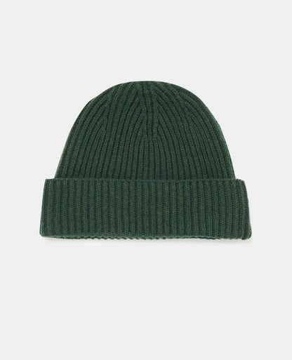 Rib-Knit Wool Rich Beanie